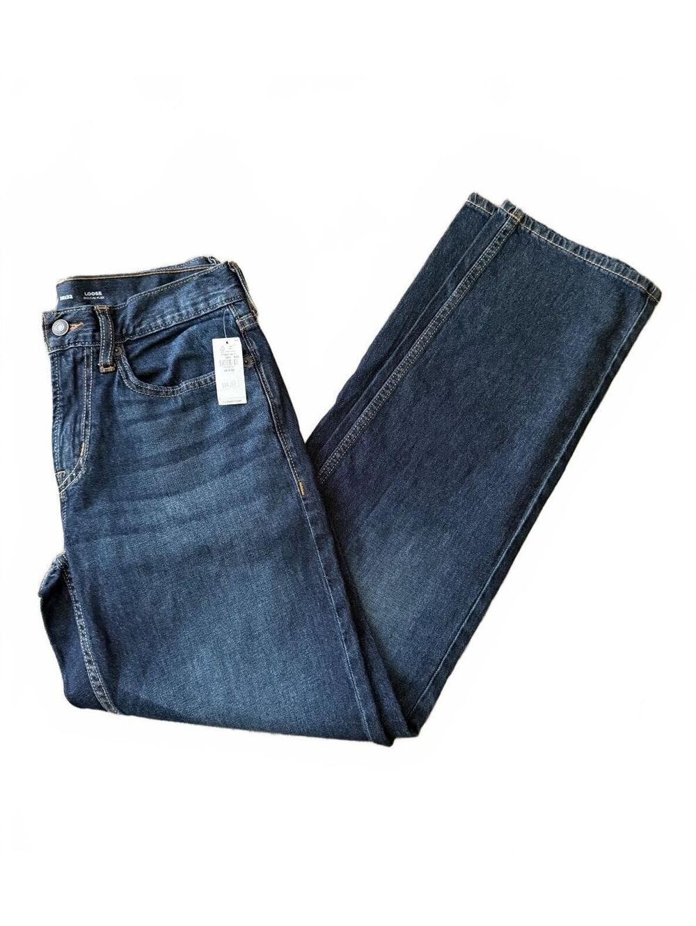 Old Navy NEW Men's Loose Built In Flex Denim Jeans Size 28 x 32 Streetwear 90s